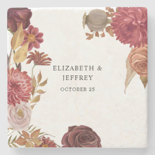 Rustic Botanical Autumn Fall Wedding Stenunderlägg