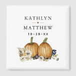 Rustic Botanical Autumn Pumpkin Fall Wedding Magnet<br><div class="desc">Rustic Botanical Autumn Pumpkin Fall Wedding Magnet. Alla texterna är i förväg ordnade så att du enkelt och snabbt kan anpassa dig med dina egna detaljer.</div>