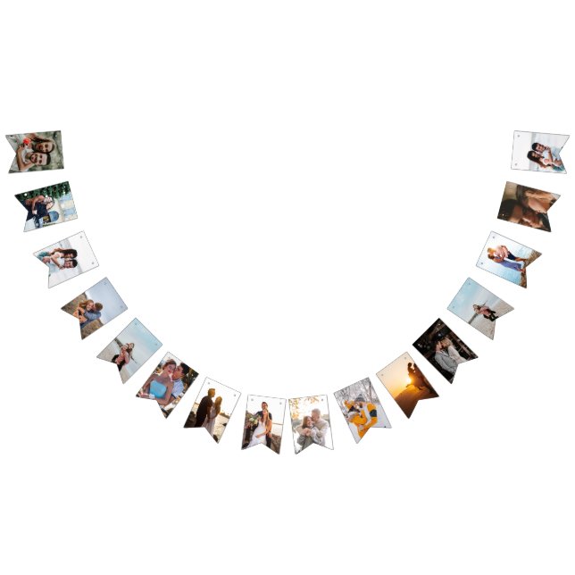 Rustic Botanical Autumn Pumpkin Fall Wedding Vimplar (Alla)