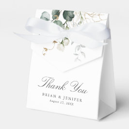 Rustic Botanical Eucalyptus Greenery Bröllop Presentaskar