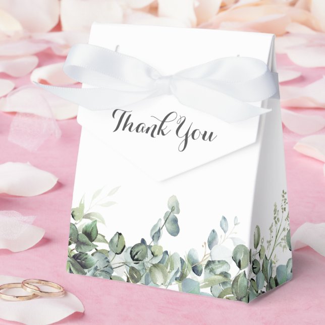 Rustic Botanical Eucalyptus Greenery Wedding Presentaskar (Bröllop)