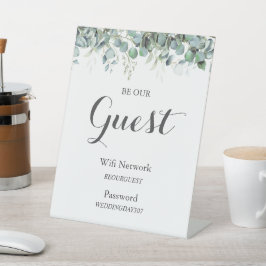 Rustic Botanical Eucalyptus Greenery Wedding Wifi