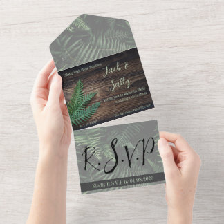 Rustic Botanical Fern Bröllop