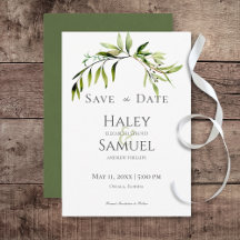 Rustic Botanical Greenery Bough Bröllop