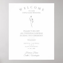 Rustic Botanical Simple Wedding Unplugged Ceremony