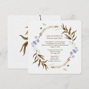 Rustic Botanicals Krans Mottagning Endast Inbjudningar