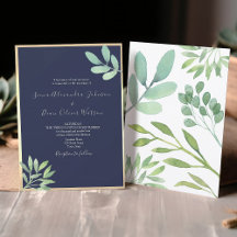 Rustic Botaniska flottan Blue Bröllop