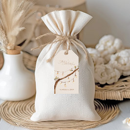 Rustic Botaniska jul Presentetikett