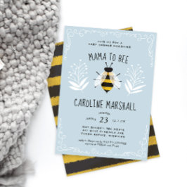 Rustic Boy Mamma to Bee Baby Shower-inbjudan Inbjudningar