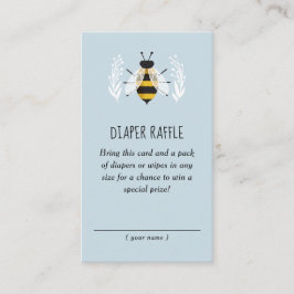 Rustic Boy Mamma to Bee Baby Shower Raffle Tilläggskort