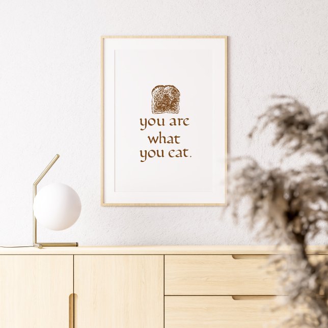 Rustic Bread Art with Handwritten Calligraphy Poster (Skapare uppladdad)