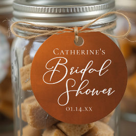 Rustic Bridal Shower Personalized Party Gåvor Etiketter