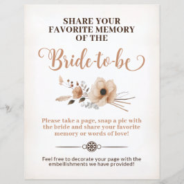 Rustic Bride som minnesspelssignatur