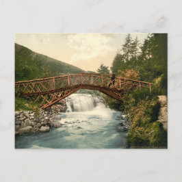 Rustic Bridge i Glenariff. Co. Antrim, Irland Vykort