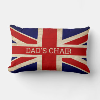 RUSTIC BRITISH Flagga PAPPA CHAIR Lumbar Pillow Lumbarkudde