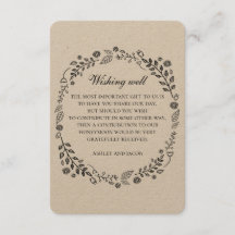 Rustic bröllop. Blommigt Kraft önskar lycka till.