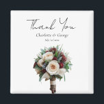 Rustic Bröllop Bouquet Flower Wedding Favors Magnet<br><div class="desc">Rustic Bröllop Bouquet Flower Wedor föredrar att designen är perfekt för din minimalistiska grönt och vita tema. Du kan enkelt anpassa texten genom att ändra den så att den blir din egen.</div>
