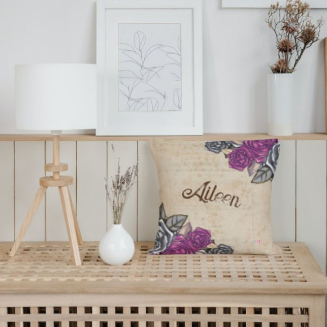 Rustic Bröllop Bridesmaid Gift Idea Kudde (Skapare uppladdad)