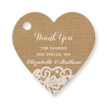 Rustic Bröllop Burlap Snöre Tack