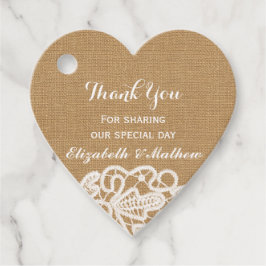 Rustic Bröllop Burlap Snöre Tack Gåvor Etiketter