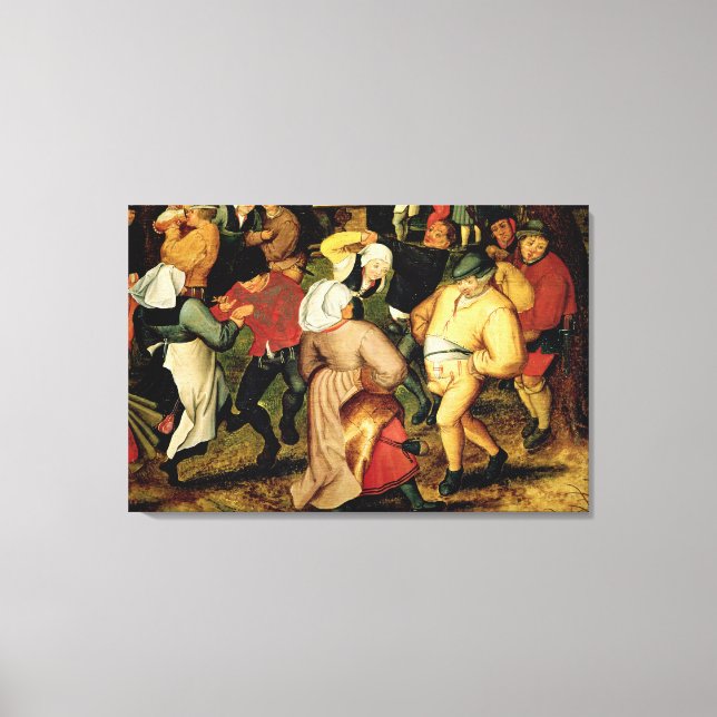 Rustic Bröllop, detaljer om människor som dansar Canvastryck (Framsida)