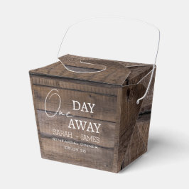 Rustic Bröllop En dag för evidensal Party Presentaskar