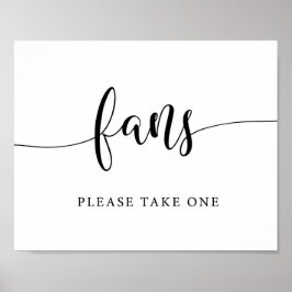 Rustic Bröllop Fläkt, ta ett tecken Poster