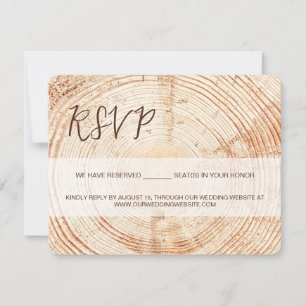Rustic bröllop Grain OSA SCRIPT Reserverat säte Kort