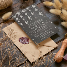 Rustic Bröllop kalkboard under stjärnor