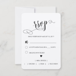 Rustic Bröllop OSA Card