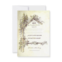 Rustic Bröllop OSA-kort