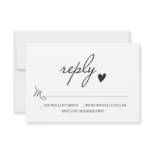 Rustic Bröllop OSA - svarskort