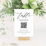 Rustic Bröllop QR-kod Bordsnummer<br><div class="desc">Bordsnummer i Rustic Bröllop med QR-kodsignaturer för Bordsnummer</div>