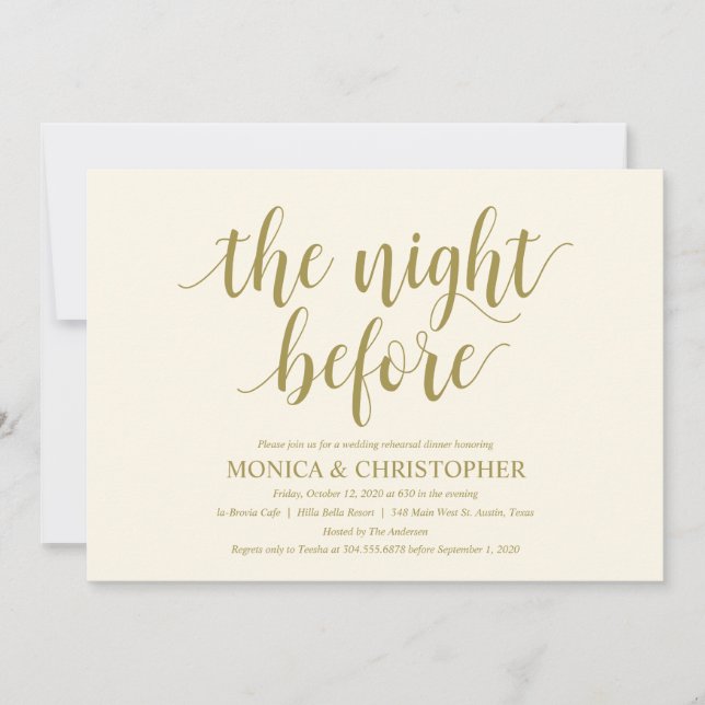 Rustic Bröllop Rehearsal Dinner Firande Inbjudningar (Framsida)
