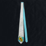 Rustic Bröllop Solros Teal Wood Grått Rand Slips<br><div class="desc">Rustic Bröllop Solros Teal Wood Grått Rand</div>