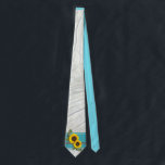 Rustic Bröllop Solros Teal Wood Grått Rand Slips<br><div class="desc">Rustic Bröllop Solros Teal Wood Grått Rand</div>