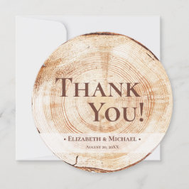Rustic Bröllop Wood Grain Anpassningsbar Foto Tack Inbjudningar