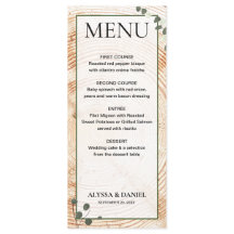 Rustic Bröllop Wood Träd bark med eukalyptus