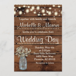 Rustic bröllopsinbjudan, bröllopsinbjudan inbjudningar