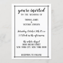 Rustic bröllopsinbjudan inbjudningar