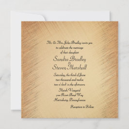 Rustic bröllopsinbjudan till Eleganten är enkel. Inbjudningar