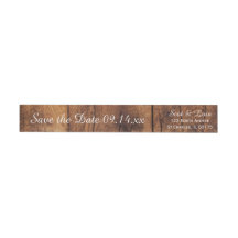Rustic Brown Barn Wood Bröllop spara datum