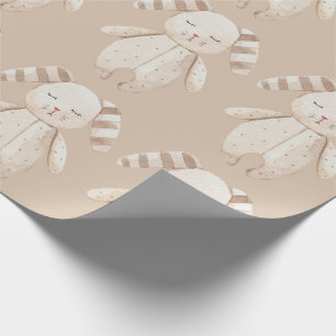 Rustic Brown Bear Baby Shower Wrapping Papper Presentpapper