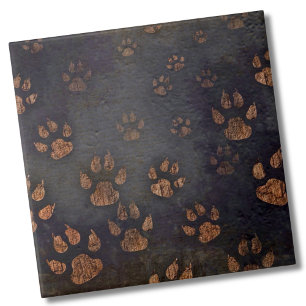 Rustic Brown Black Tass Mönster Kakelplatta