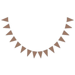 Rustic Brown Bunting Banner Vimplar