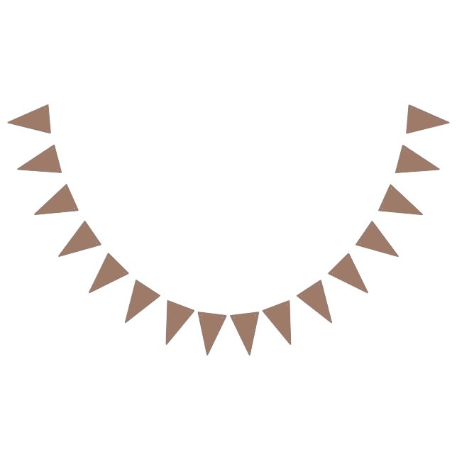 Rustic Brown Bunting Banner Vimplar (Alla)
