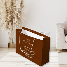 Rustic Brown Coffee Möhippa Favor Gift Bag