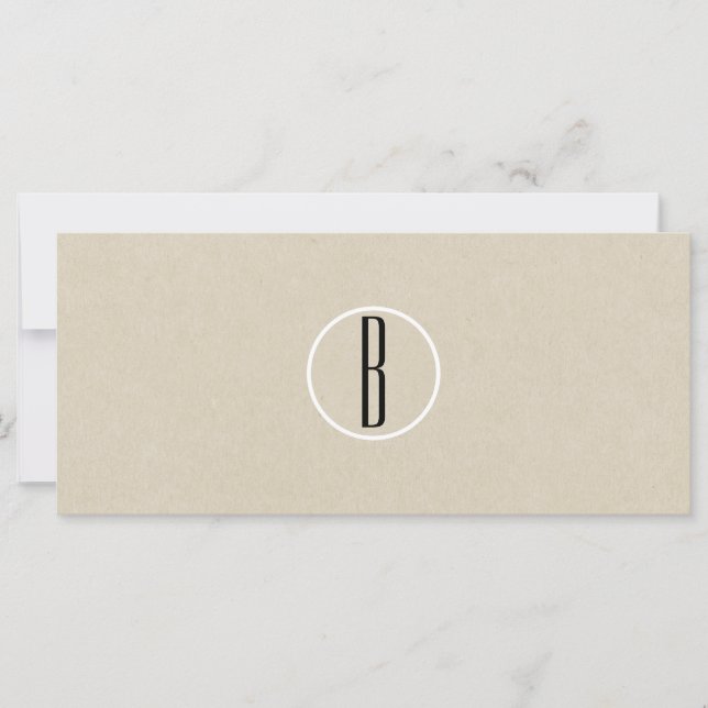 Rustic Brown Kraft Papper Business Gift Certificat (Framsida)