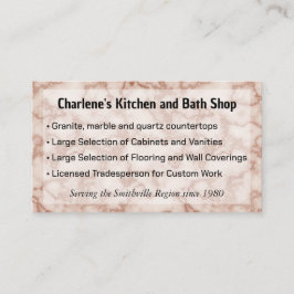 Rustic Brown Marble for Kitchen remodeling Shop Visitkort