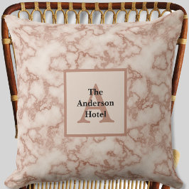 Rustic Brown Marble - Neutralt Decor Kudde